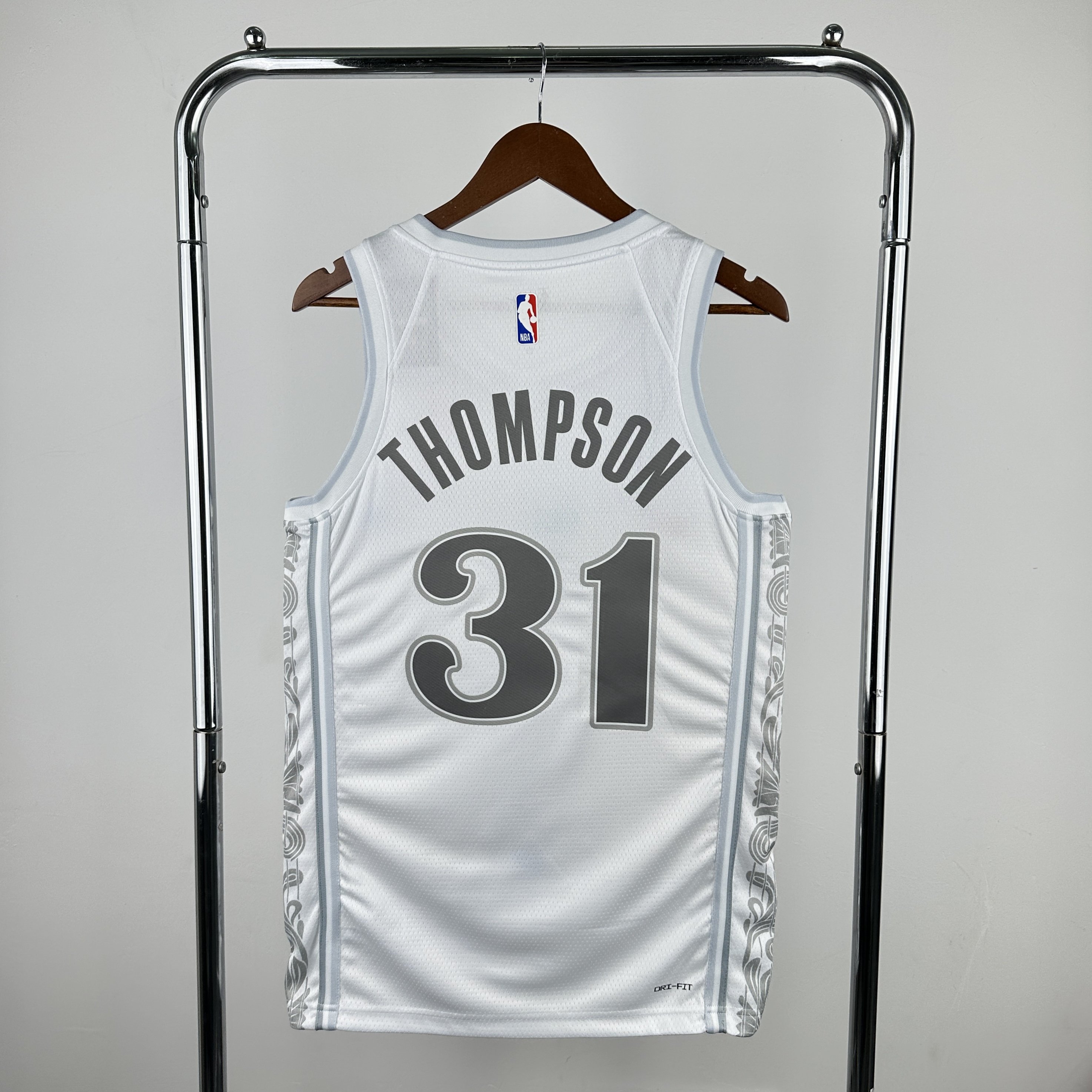 Men Dallas Mavericks 31 Thompson White City Edition Season Nike 2025 NBA Jersey
